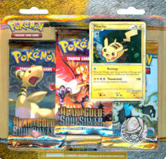 Pokemon HeartGold & SoulSilver 3-Booster Blister Pack - Pikachu Promo